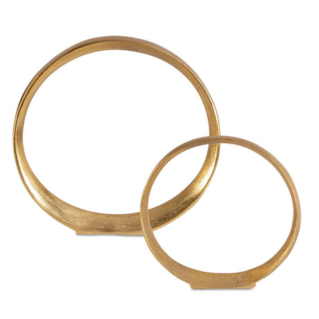 Jimena Ring Sculptures, S/2 - Kings Fine Art & Decor