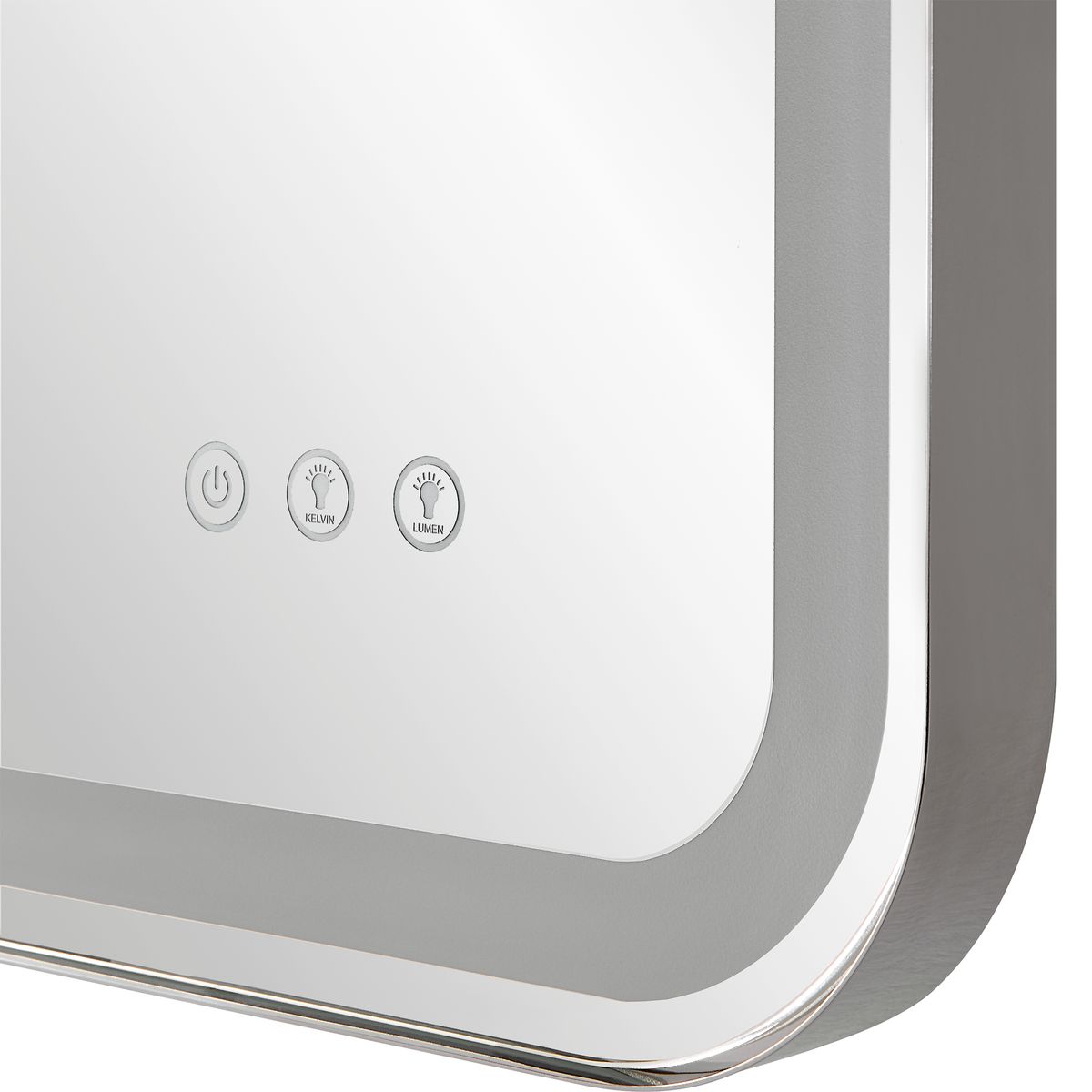 Crofton Lighted Vanity Mirror, Nickel