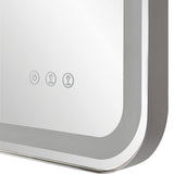 Crofton Lighted Vanity Mirror, Nickel