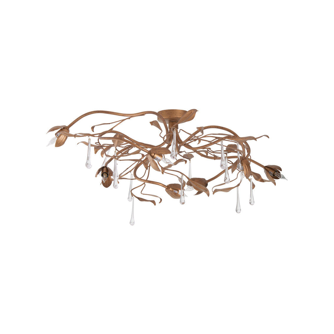 Bay Laurel Leaf Flush Mount