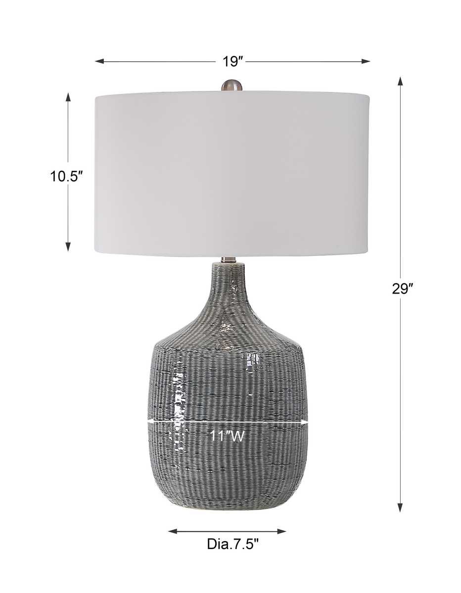 Felipe Table Lamp, Dark Gray