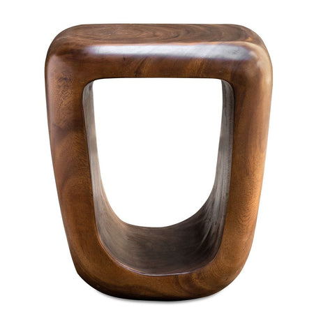 Loophole Accent Stool, Natural Wash