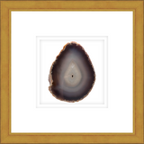 ASGD02 - FRAMED AMBER AGATE SLICE Shadow box hand framed in a traditional gold frame. Finished Size: W 16.00 in x H 16.00 in