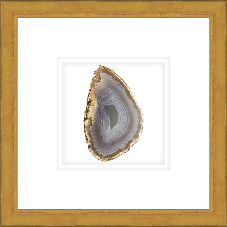 FRAMED GRAY AGATE SLICE - Kings Fine Art & Decor