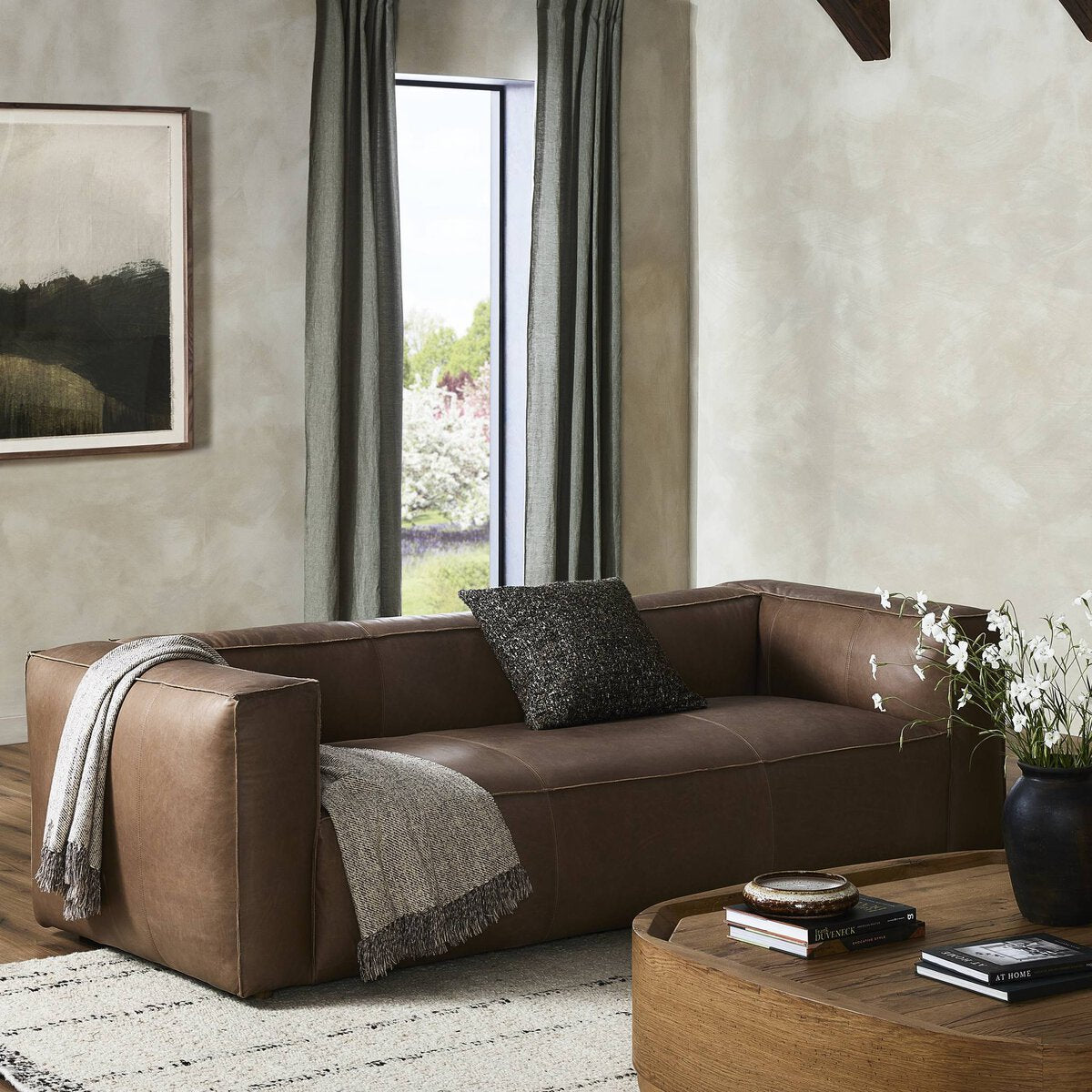 Nolita Reverse Stitch Sofa - Kings Fine Art & Decor