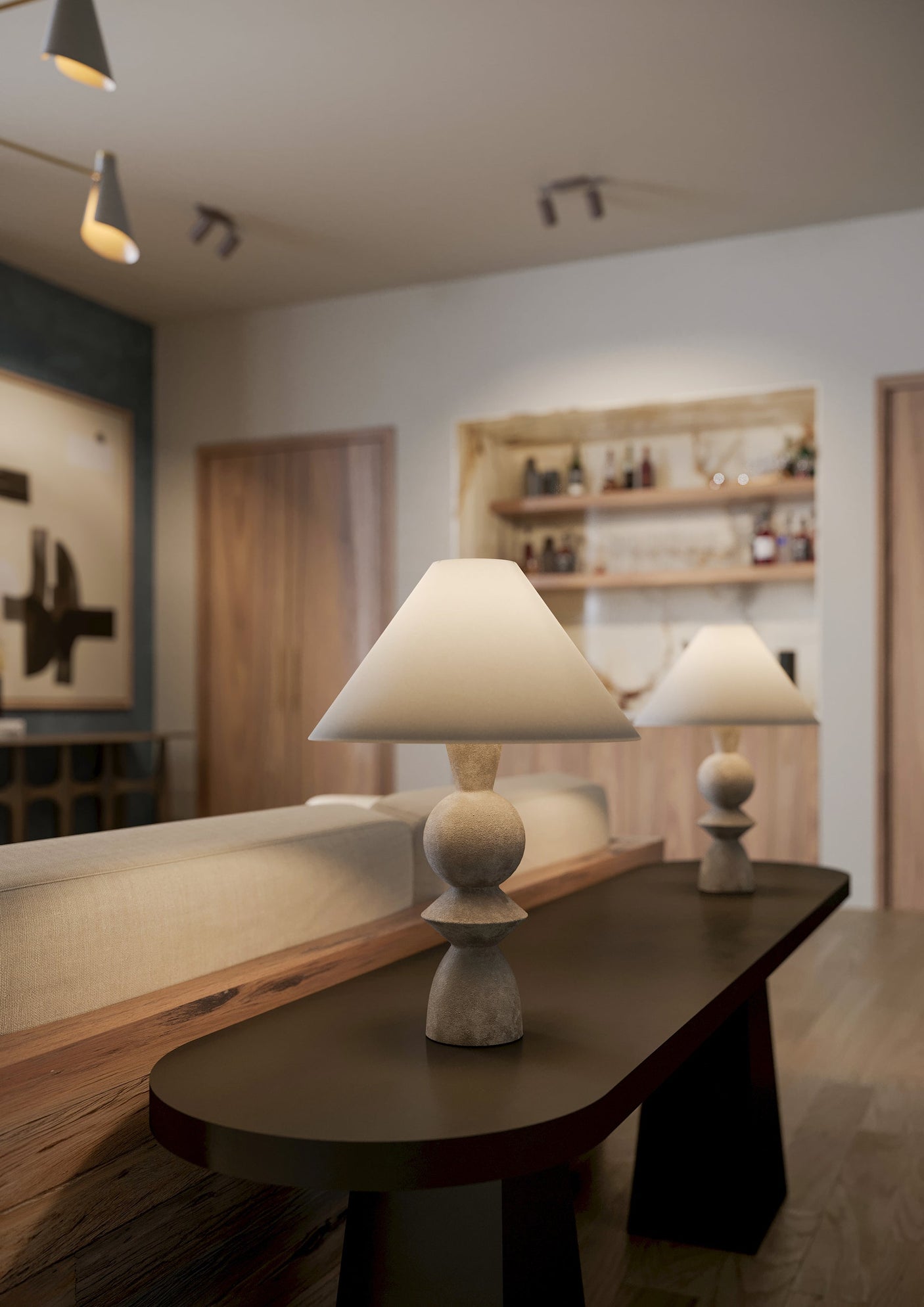 cyrah-table-lamp-PTL2529-PBR/CLG-2