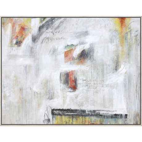 EAHPC22011 - COLOR STUDY framed floating in a contemporary silver frame. Finished Size: W 65.00 in x H 50.00 in