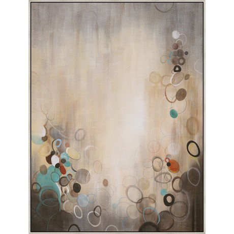 EAHPC22049 - INTO THE LIGHT framed floating in a contemporary silver frame. Finished Size: W 54.00 in x H 72.00 in