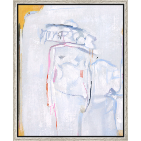 EAHPC22074 - YELLOW CORNER framed floating in a contemporary silver frame. Finished Size: W 16.00 in x H 20.00 in