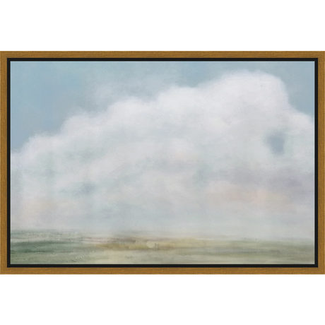 EAHPC23013 - SAVANNAH IN SUMMER framed floating in a contemporary gold frame. Finished Size: W 24.00 in x H 16.00 in