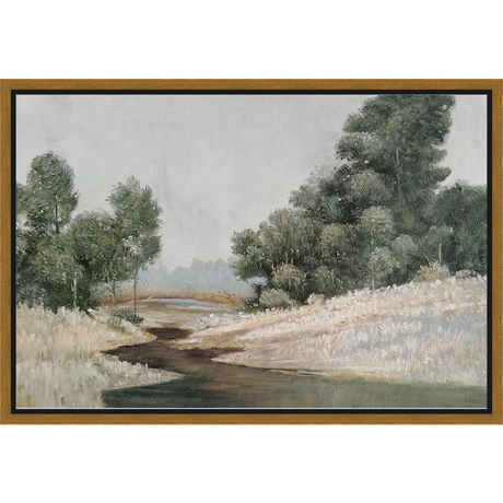 EAHPC23020 - DRY SEASON framed floating in a contemporary gold frame. Finished Size: W 24.00 in x H 16.00 in