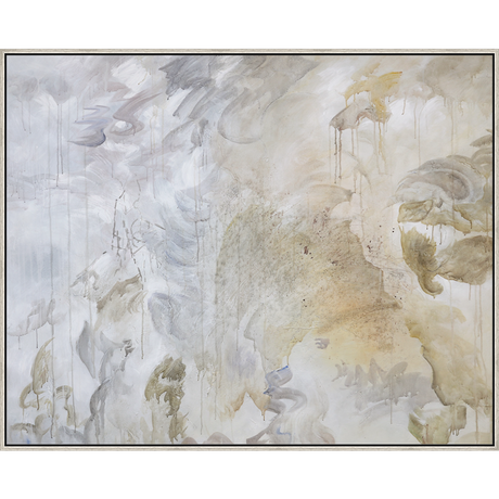 EAHPC23080 - SKY BEFORE RAIN framed floating in a contemporary silver frame. Finished Size: W 60.00 in x H 48.00 in