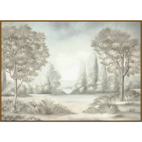 EAHPC23143 - SERENE SCENE framed floating in a contemporary gold frame. Finished Size: W 90.00 in x H 64.00 in