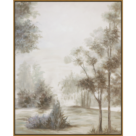 EAHPC24047 - Whispers of Tranquil Grove framed floating in a contemporary gold frame. Finished Size: W 48.00 in x H 60.00 in
