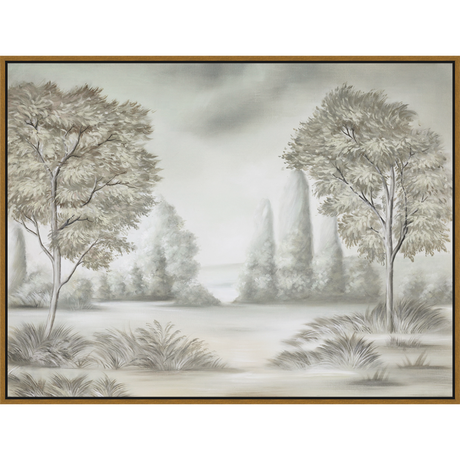 EAHPC24069 - STILLNESS V framed floating in a contemporary gold frame. Finished Size: W 48.00 in x H 36.00 in