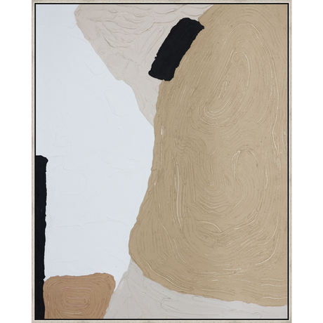 EAHPC24088 - Tapestry of Shadows framed floating in a contemporary silver frame. Finished Size: W 48.00 in x H 60.00 in