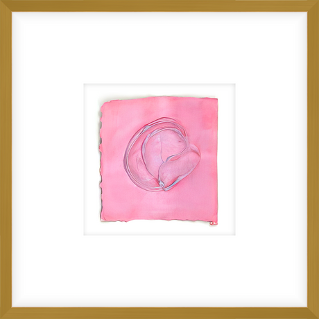 EASPK08 - FRAMED CARNATION TEXTURED SWATCH shadow boxed framed in an antiqued gold frame Finished Size: W 17.00 in x H 17.00 in