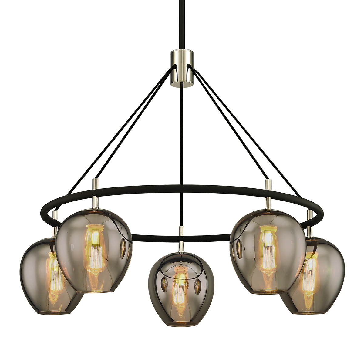 iliad-chandelier-F6215-TBK/PN