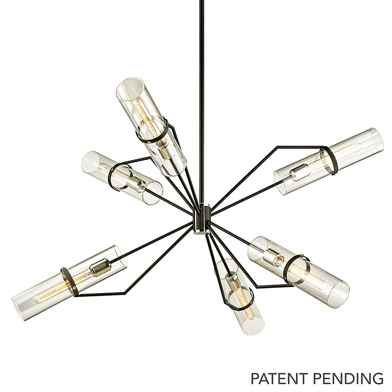 raef-chandelier-F6328-TBK/PN