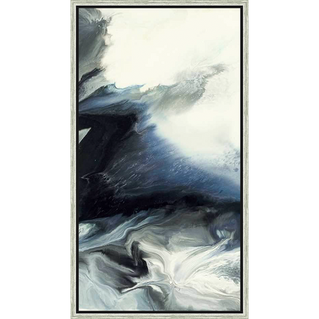 A captivating abstract piece, this artwork features a fluid interplay of color and texture, evoking a sense of movement and depth. The piece brings a contemporary feel to any space, offering a unique focal point.