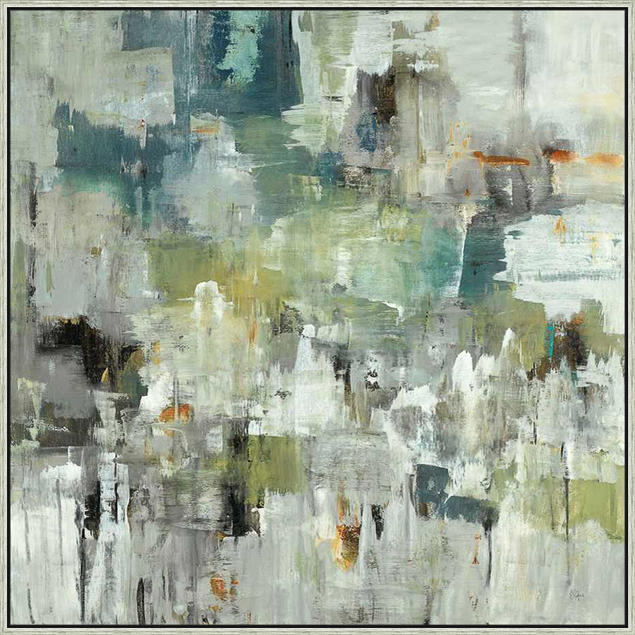 A captivating abstract piece with a blend of textures and colors. This artwork features layered brushstrokes, creating a dynamic and visually engaging composition, perfect for adding a touch of modern art to any space.
