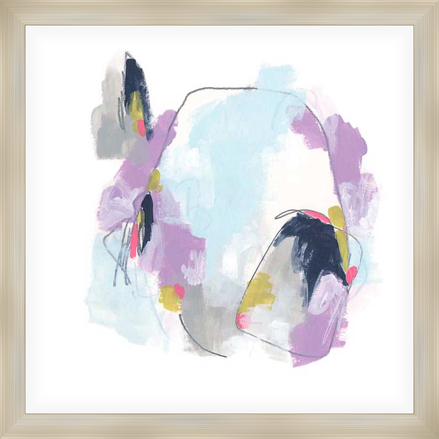 This abstract art print features a soft, muted palette of colors and expressive brushstrokes. The artwork's loose, gestural style creates a dynamic and engaging composition, perfect for adding a touch of contemporary elegance to any space.