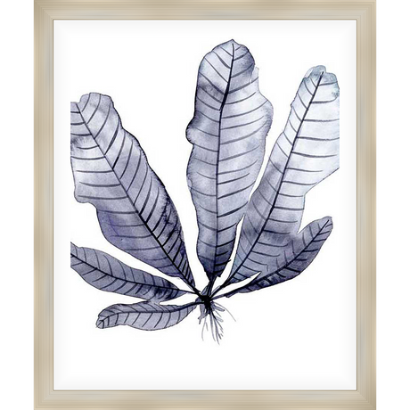 A serene watercolor depiction of botanical leaves, this artwork infuses any space with a touch of natural elegance. This piece, with its soft hues and delicate details, brings a sense of calm to your decor.