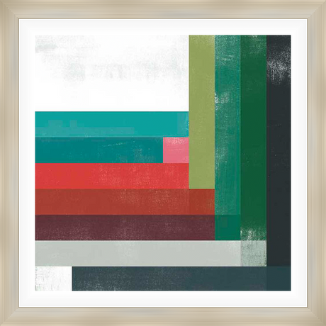 A vibrant abstract artwork featuring layered rectangular blocks of various colors, creating a visually appealing composition with textured details. This piece is perfect for adding a pop of color and modern flair to any space.
