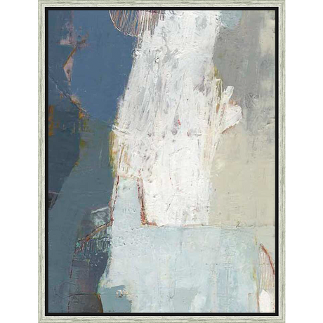 An evocative abstract painting featuring layered brushstrokes, textures, and a soothing color palette. This artwork adds a touch of contemporary elegance and artistic expression to any living space.