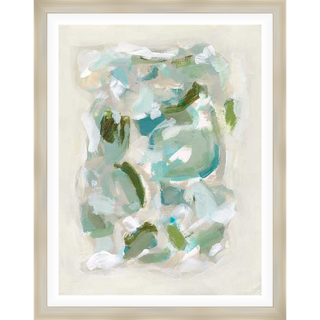 A beautifully rendered abstract artwork with layered brushstrokes and a soothing color palette. This piece evokes a sense of calm and sophistication, making it a perfect addition to any modern interior.