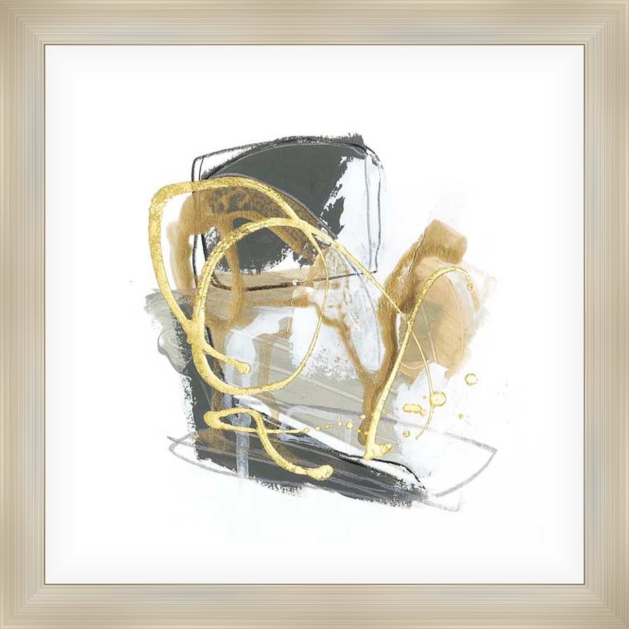 A stunning abstract artwork featuring bold strokes and dynamic swirls of color. This piece brings a touch of modern elegance and artistic expression to any space.