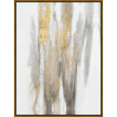 An abstract artwork that features a dynamic interplay of textures and tones. This unique piece presents an elegant and captivating visual appeal, making it a perfect addition to any living space.