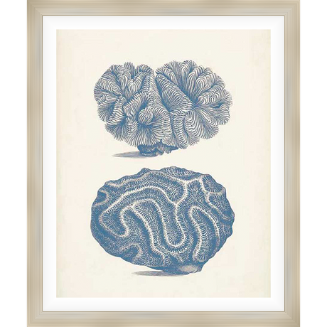 Delicate oceanic coral illustrations are printed on premium archival paper to capture the beauty of the sea. This captivating artwork is perfect for bringing a touch of coastal charm to any space.