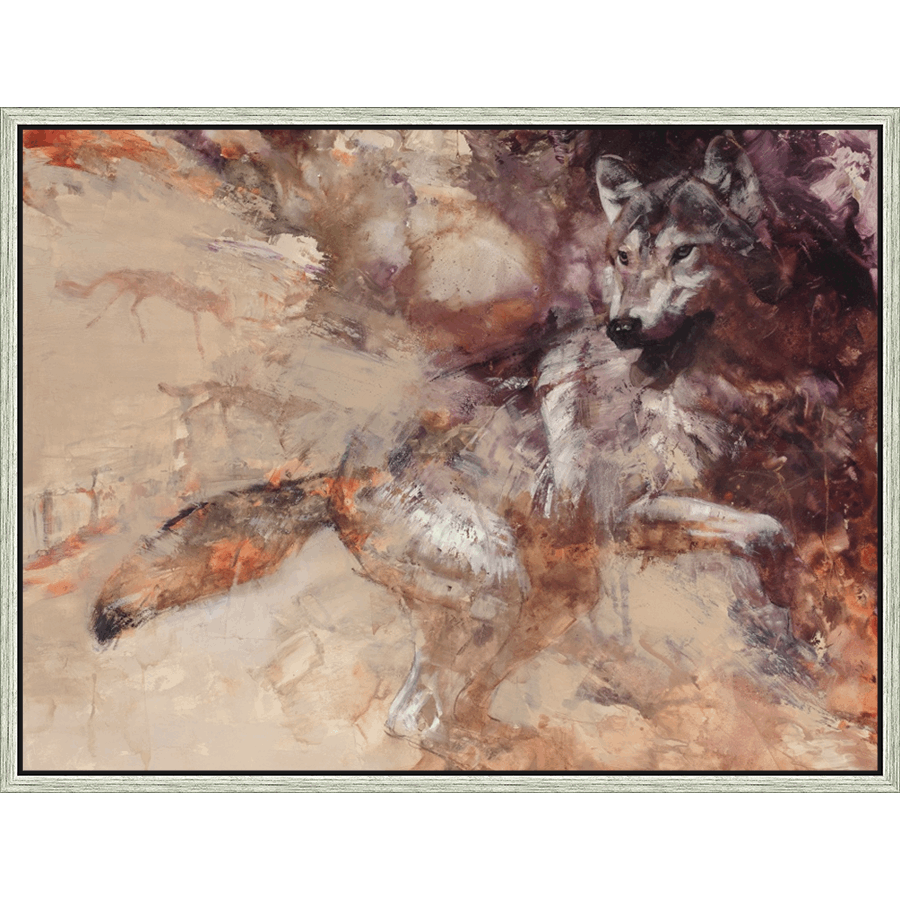 This striking canvas print captures the untamed beauty of the wilderness, featuring a powerful wolf rendered in a dynamic, expressive style. The artist's masterful use of color and texture creates a sense of movement and depth, drawing the viewer into the heart of the composition. A gorgeous framed artwork to make a statement in any room.