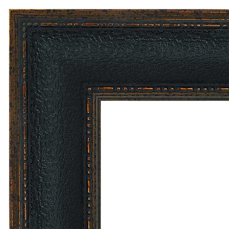 Our Black Traditional Faux Wood Picture Frame #07378