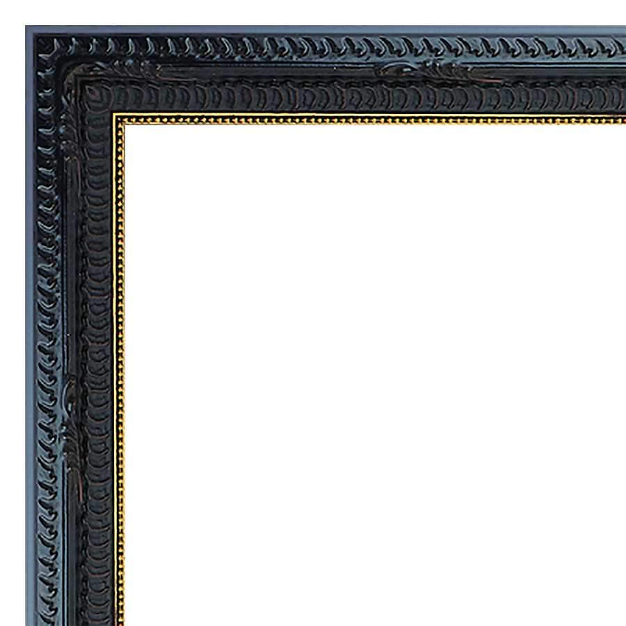 Our Black Ornate Solid Wood Picture Frame #08404