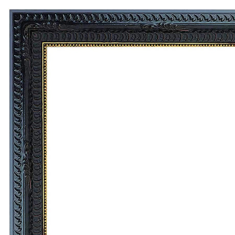 Our Black Ornate Solid Wood Picture Frame #08404