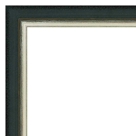 Our Mottled Black/Green Traditional Solid Wood Picture Frame #10544