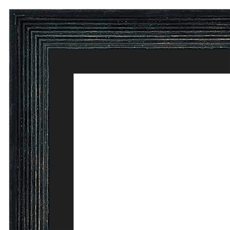 Our Dark Wood Grain Distressed/Aged Floater Solid Wood Picture Frame #10767