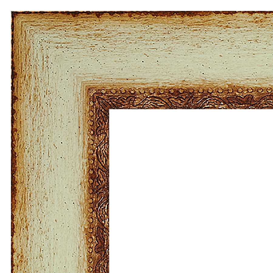 Our White Distressed/Aged Solid Wood Picture Frame #10857
