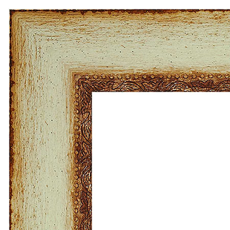 Our White Distressed/Aged Solid Wood Picture Frame #10857