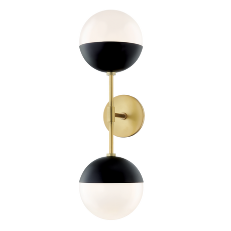 renee-wall-sconce-H344102A-AGB/BK