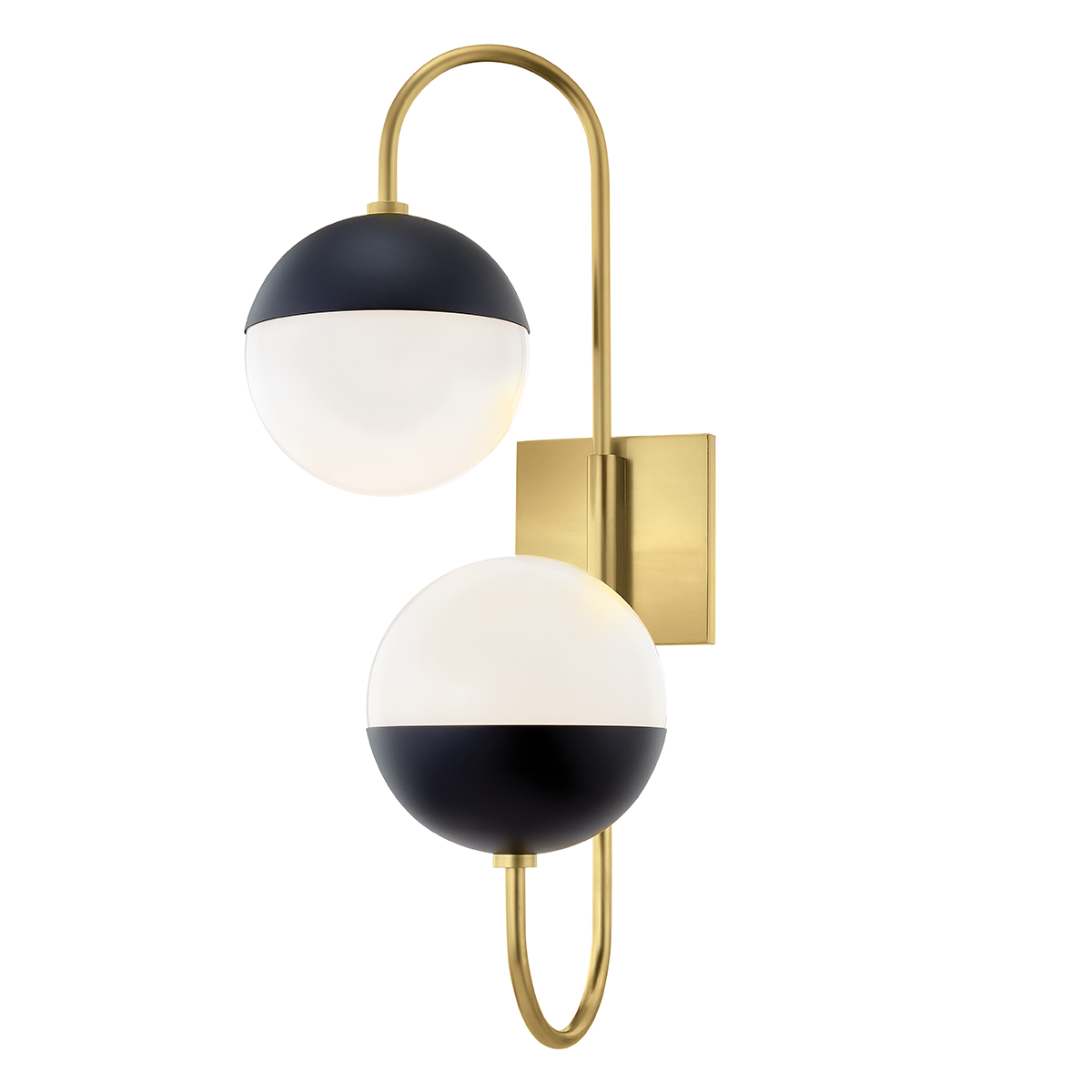 renee-wall-sconce-H344102B-AGB/BK