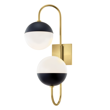 renee-wall-sconce-H344102B-AGB/BK