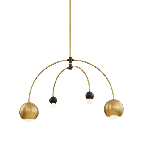 willow-chandelier-H348804-AGB/BK
