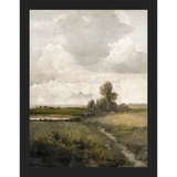 SA003-THE NARROW PATH Hand framed in a matte black frame. Finished Size: W 10.25 in x H 13.25 in