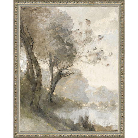 TREES ON POND I - Kings Fine Art & Decor