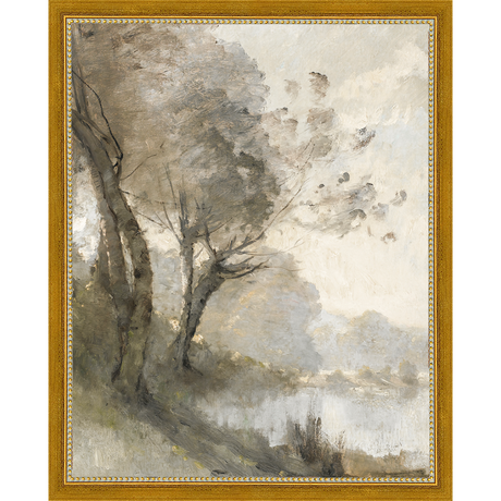 TREES ON POND I - Kings Fine Art & Decor