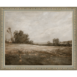SA005-THE BARREN PATCH Hand framed in an ornate dark silver frame. Finished Size: W 11.25 in x H 9.25 in