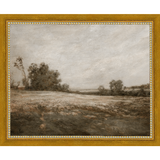 SA005-THE BARREN PATCH Hand framed in a transitional gold frame. Finished Size: W 11.25 in x H 9.25 in